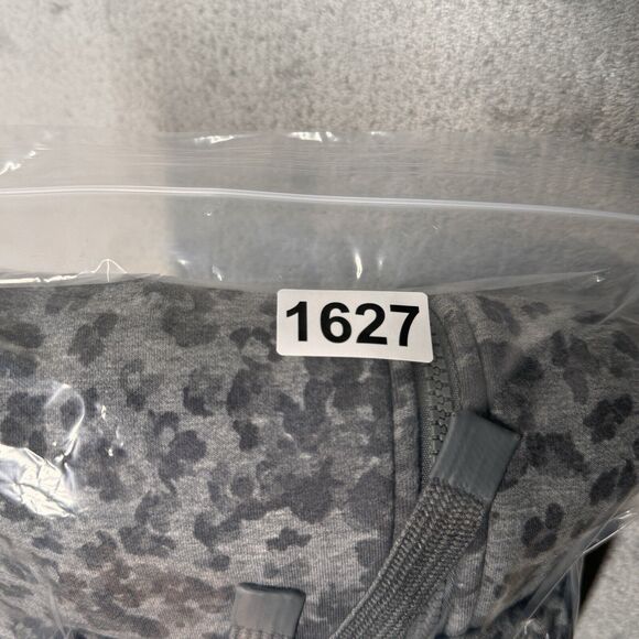 Athleta Sweatshirt Womens Large Gray Heather Libra Triumph Printed Hoodie Casual - Picture 11 of 11